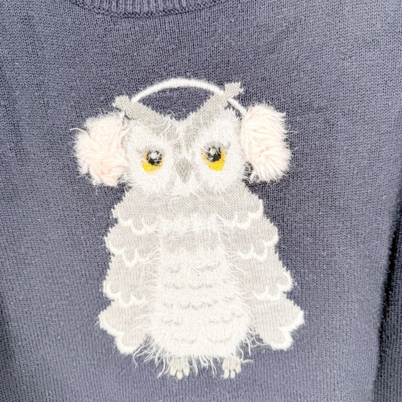 kate spade Navy Sweater with Owl Design - Picture 3 of 4